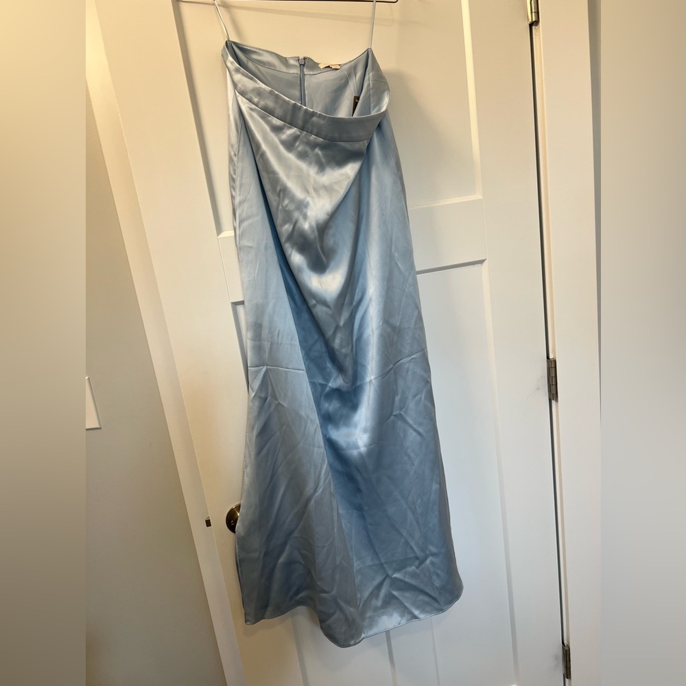 Silk J. Crew Collection slip skirt Cinderella blue size 2